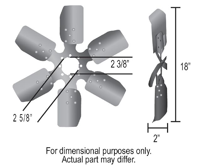 1970-1977 GMC Jimmy Engine Cooling Fan Blade (Derale)