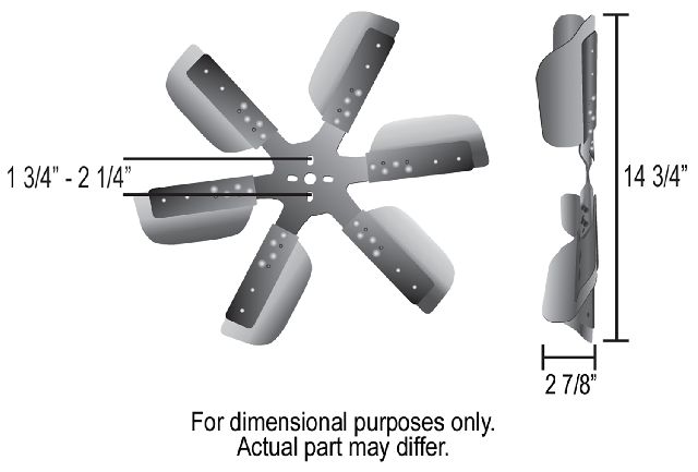 1984-1986 Jeep Cherokee Engine Cooling Fan Blade (Derale)