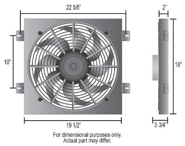 1987-2006 Jeep Wrangler Engine Cooling Fan Assembly (Derale)