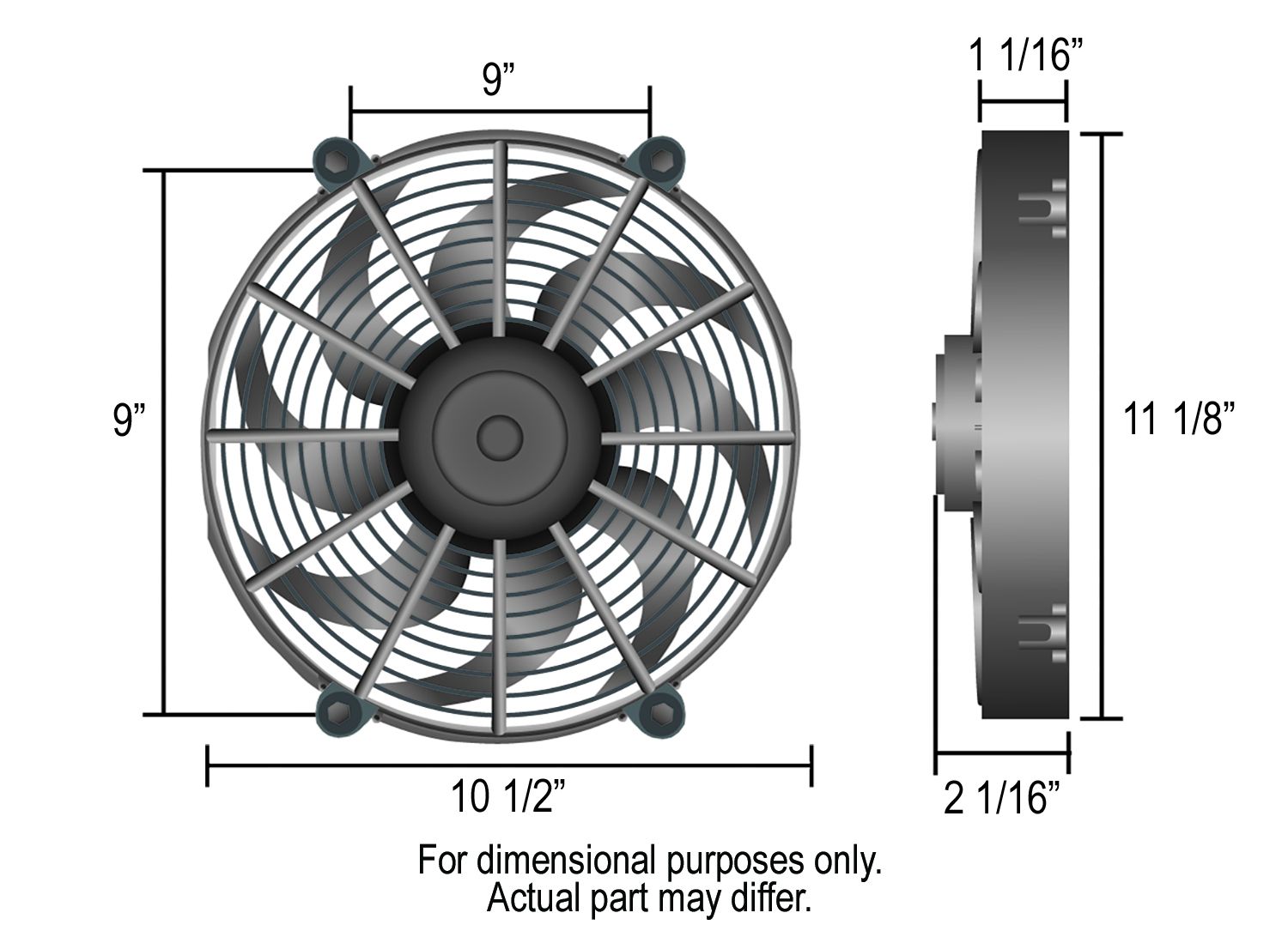 1991, 1990, 1989, 1988, 1987, 1986, 1985, 1984 Jeep Cherokee Engine Cooling Fan