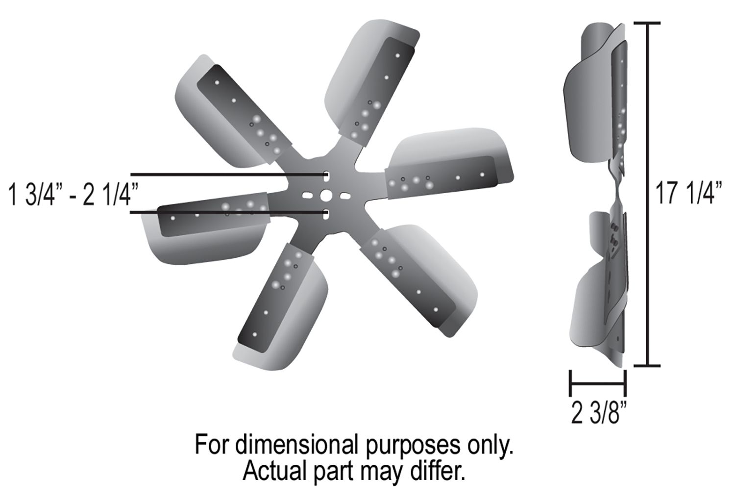 1972, 1971, 1970, 1969, 1968, 1967, 1966, 1965 Ford Custom 500 Ambassador Engine Cooling Fan Blade