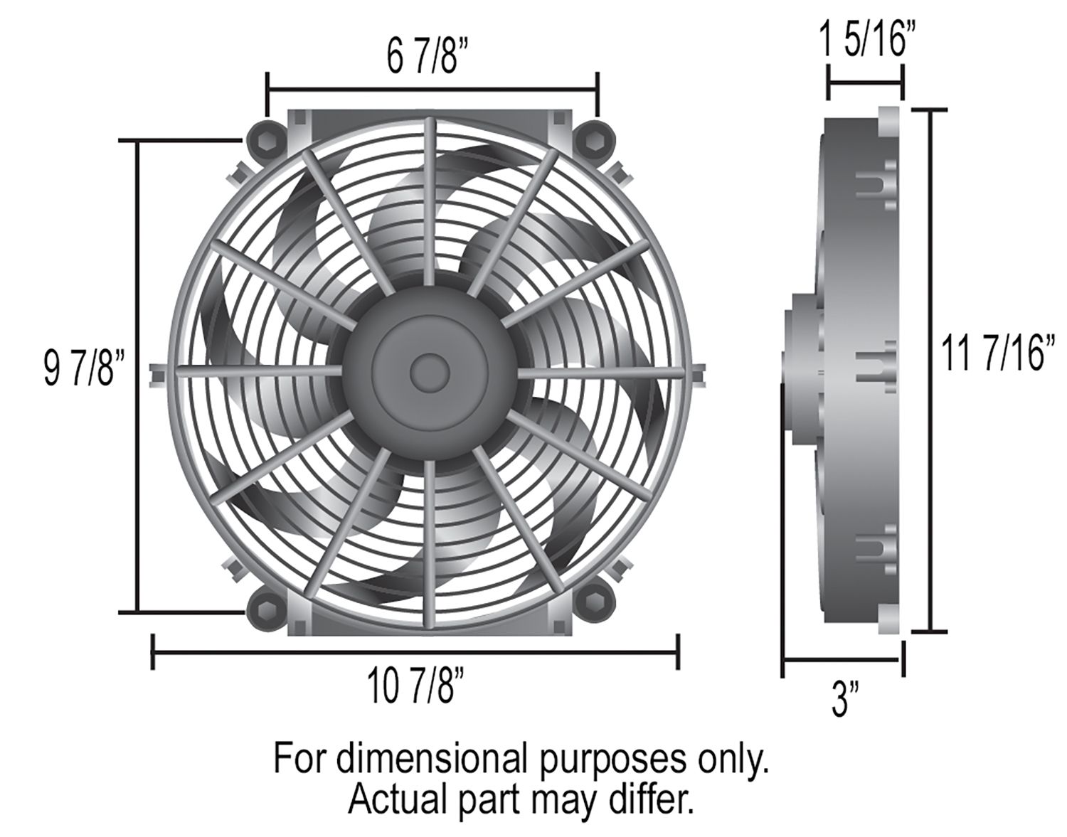 1991, 1990, 1989, 1988, 1987, 1986, 1985, 1984 Jeep Cherokee Engine Cooling Fan