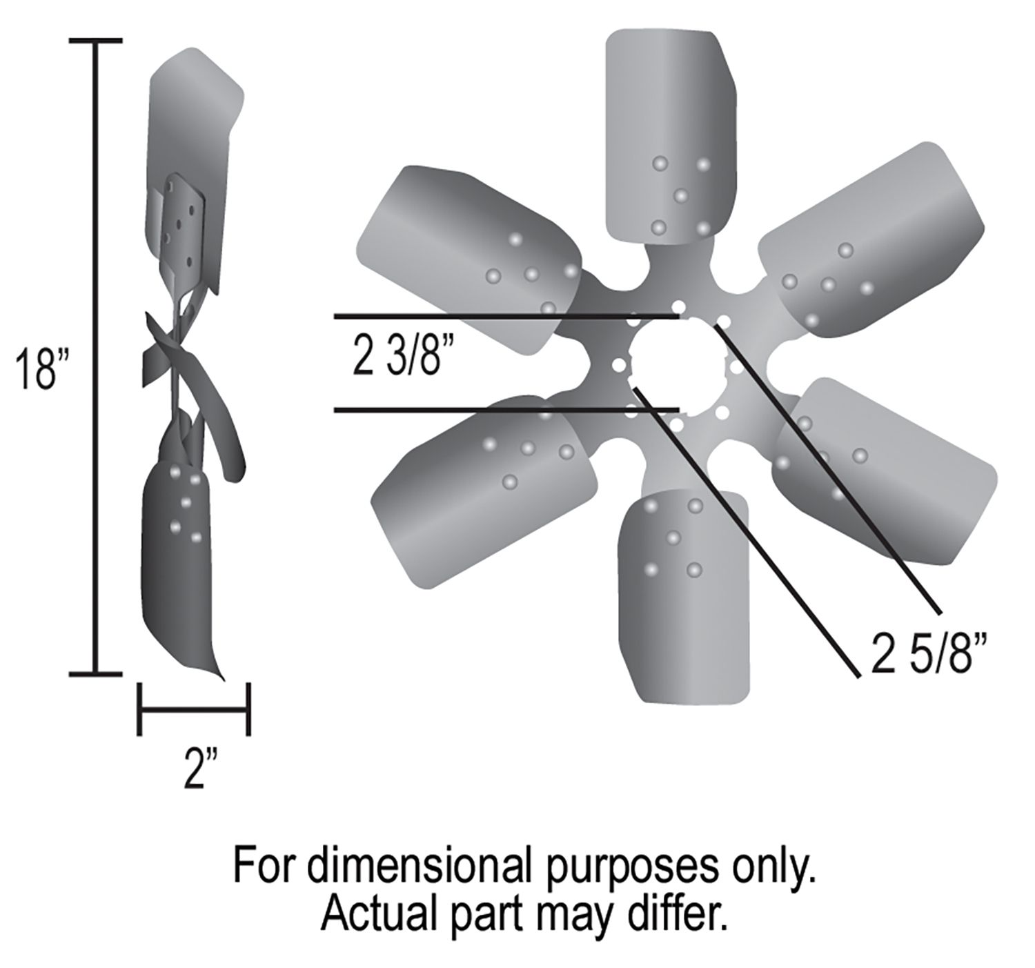 1986, 1985, 1984, 1983 Mercury Capri Engine Cooling Fan Blade