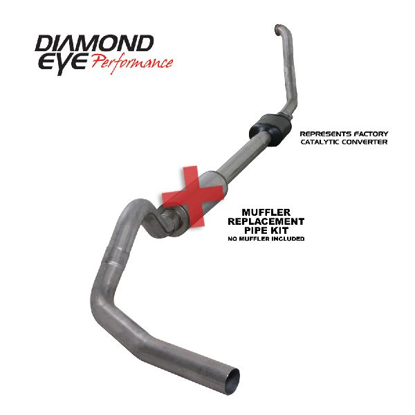 1994-1997 Ford F-350 Exhaust System Kit (Diamond Eye Performance)