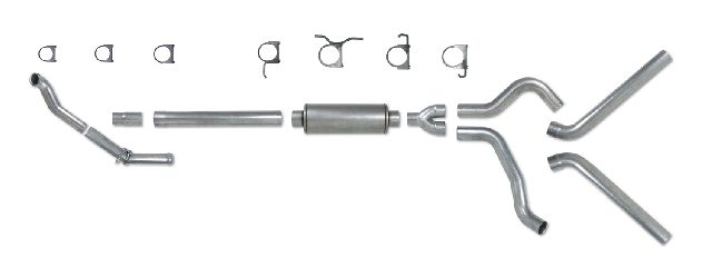 1994-1997 Ford F-350 Exhaust System Kit (Diamond Eye Performance)