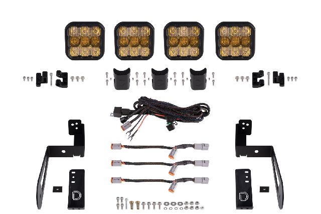 2007-2018 Jeep Wrangler Light Bar Mounting Kit (Diode Dynamics)