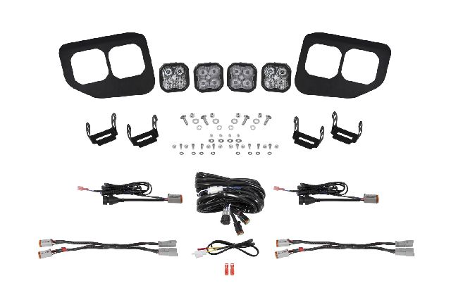 2020-2022 Ford F-550 Super Duty Light Bar Mounting Kit (Diode Dynamics)