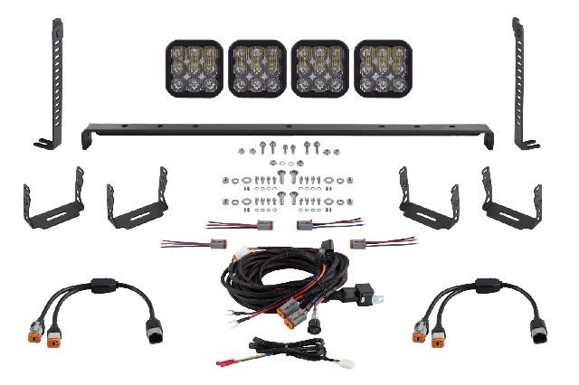 2014-2024 Toyota 4Runner Light Bar Mounting Kit (Diode Dynamics)
