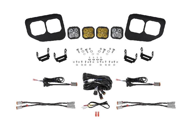 2020-2022 Ford F-550 Super Duty Light Bar Mounting Kit (Diode Dynamics)