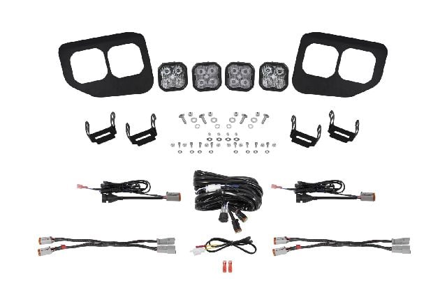 2020-2022 Ford F-550 Super Duty Light Bar Mounting Kit (Diode Dynamics)
