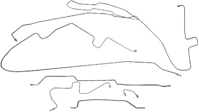 1997-2002 Jeep Wrangler Brake Hydraulic Line Kit (Dorman)