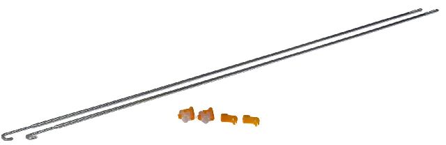 1987-1996 Ford F-150 Tailgate Latch Rod - Left or Right (Dorman)