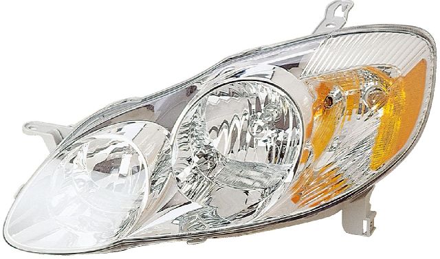 2003-2004 Toyota Corolla Headlight Assembly - Left (Dorman)