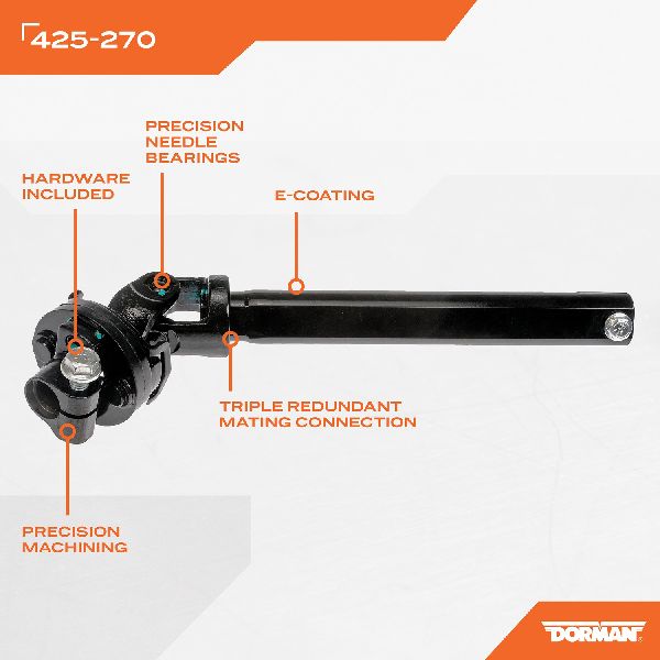 2005-2008 Dodge Magnum Steering Shaft - Lower (Dorman)