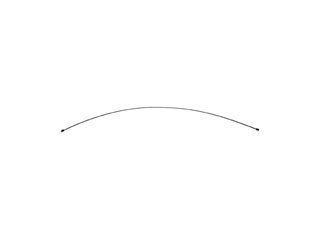 1983-1991 Chevrolet S10 Parking Brake Cable - Intermediate (Dorman)