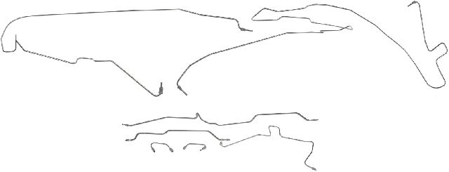 1997-2002 Jeep Wrangler Brake Hydraulic Line Kit (Dorman)