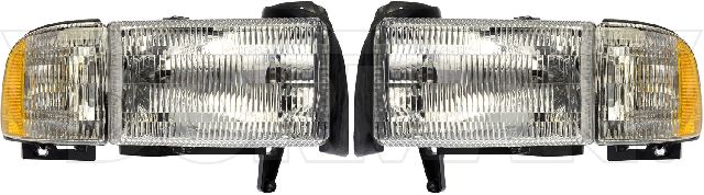 1994-2001 Dodge Ram 1500 Headlight Assembly - Front Left or Front Right (Dorman)