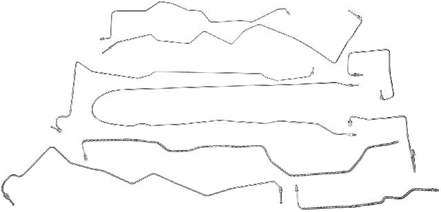1999-2001 Jeep Grand Cherokee Brake Hydraulic Line Kit (Dorman)