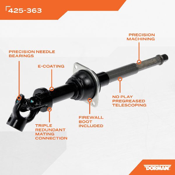 2005-2011 Lincoln Town Car Steering Shaft - Upper (Dorman)