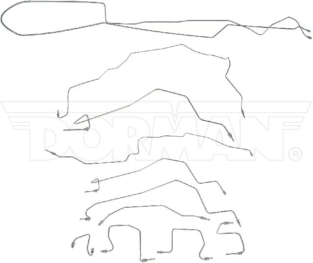 1998-1999 Dodge Ram 1500 Brake Hydraulic Line Kit (Dorman)