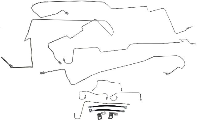 2000-2003 Ford F-150 Brake Hydraulic Line Kit (Dorman)
