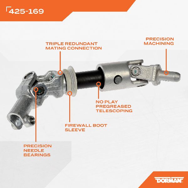 2005-2009 Buick Allure Steering Shaft - Lower (Dorman)