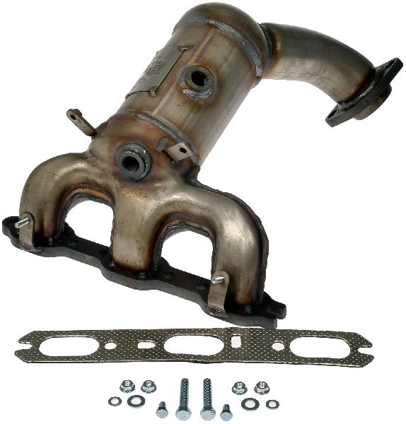 2008-2010 Chrysler Town &amp; Country Catalytic Converter with Integrated Exhaust Manifo - Rear (Dorman)