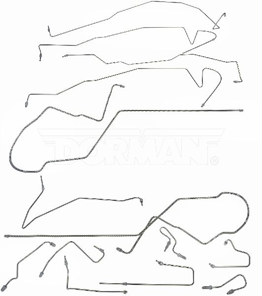 2000-2006 Ford Taurus Brake Hydraulic Line Kit (Dorman)