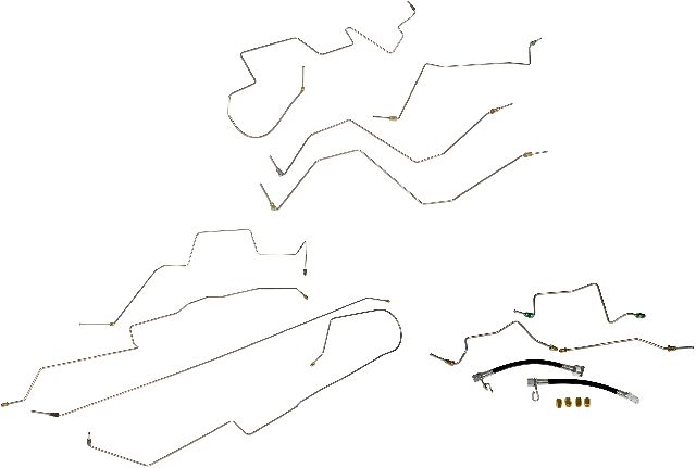 2002-2003 Dodge Ram 1500 Brake Hydraulic Line Kit (Dorman)