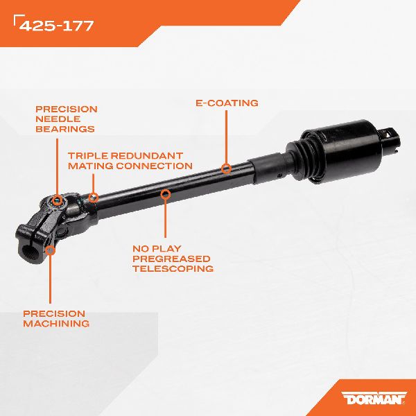 1991-2002 Chevrolet C3500hd Steering Shaft - Lower Intermediate (Dorman)
