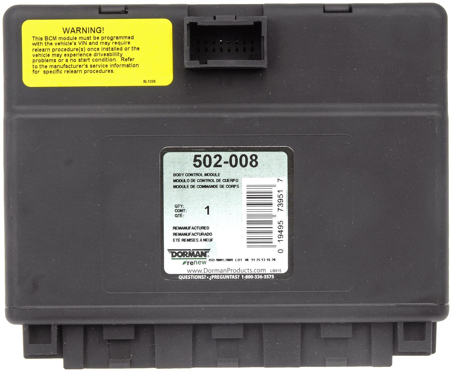 Gmc Sierra 1500 Body Control Module Replacement Acdelco Cardone 2003 Gmc Sierra 1500 Body Control Module N A Dorman 502 008