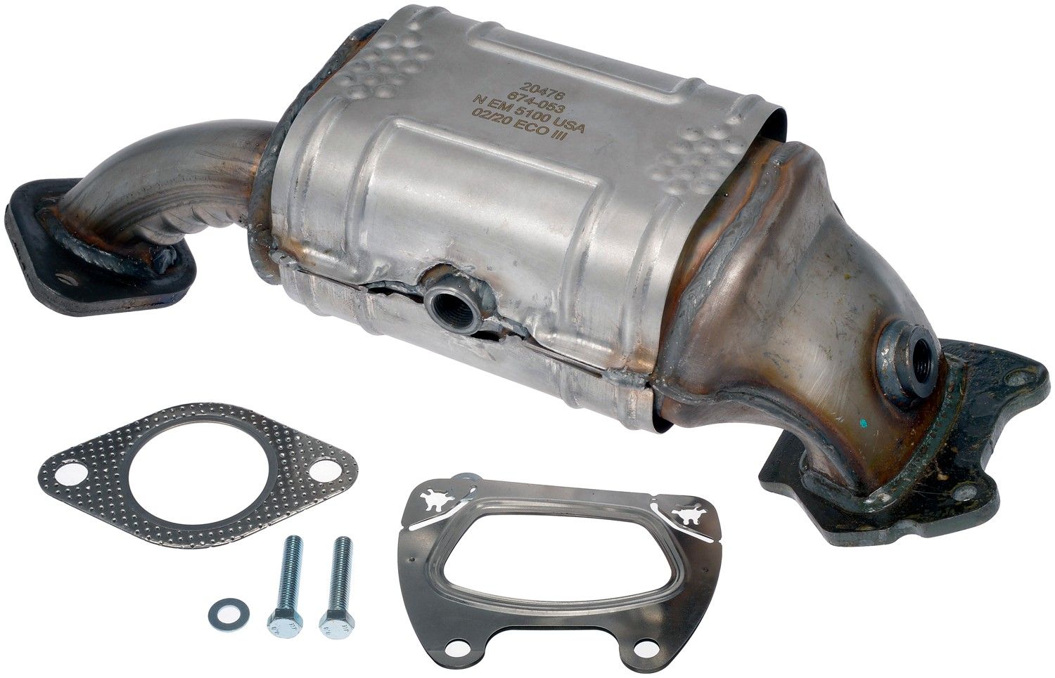 Catalytic Converter with Integrated Exhaust Manifo