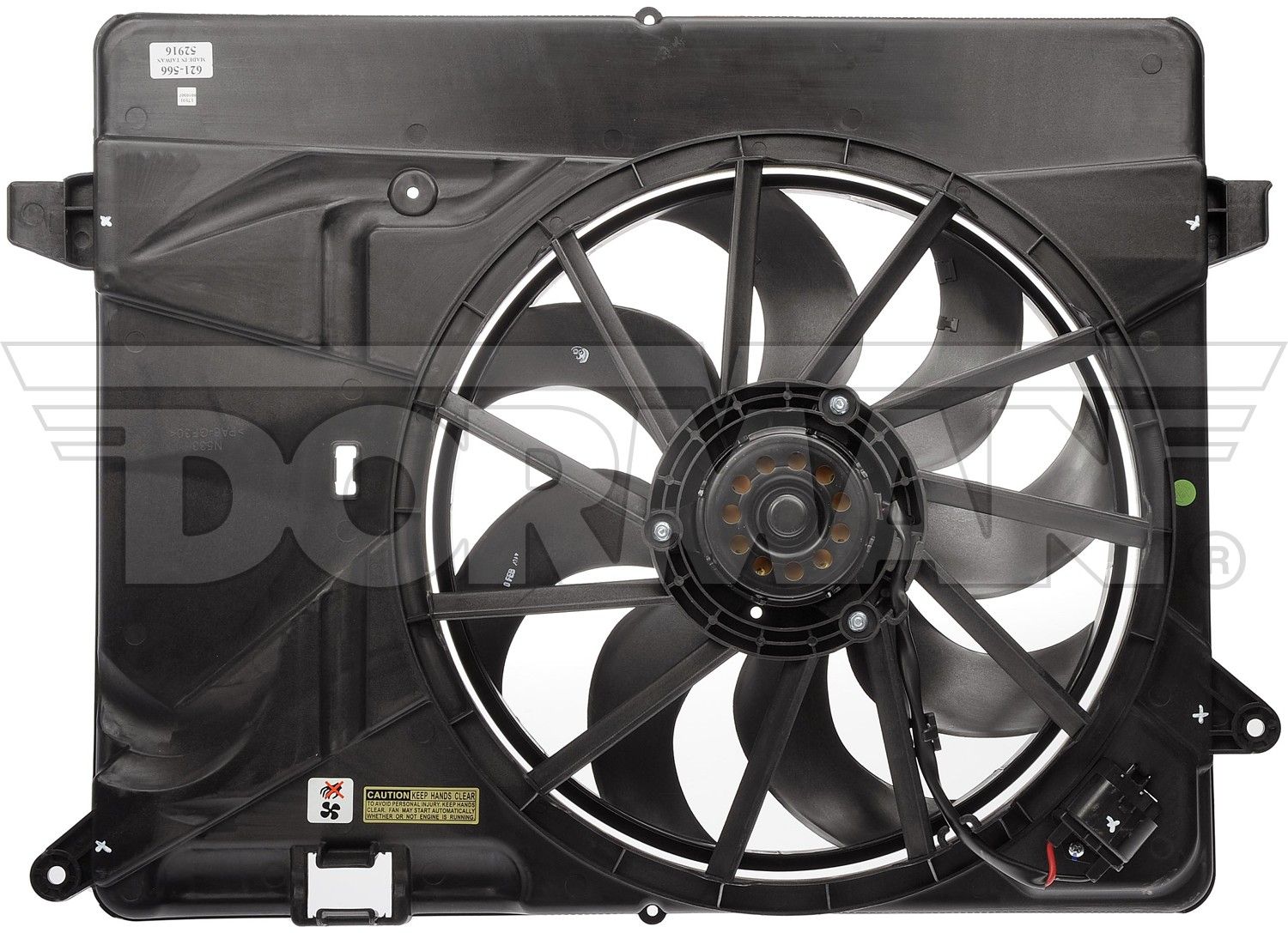 2021, 2020, 2019, 2018, 2017, 2016, 2015 Chevrolet Trax Engine Cooling Fan Assembly