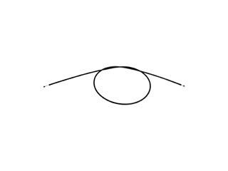 2004, 2003, 2002, 2001, 2000, 1999, 1998 Volvo C70 Hood Release Cable