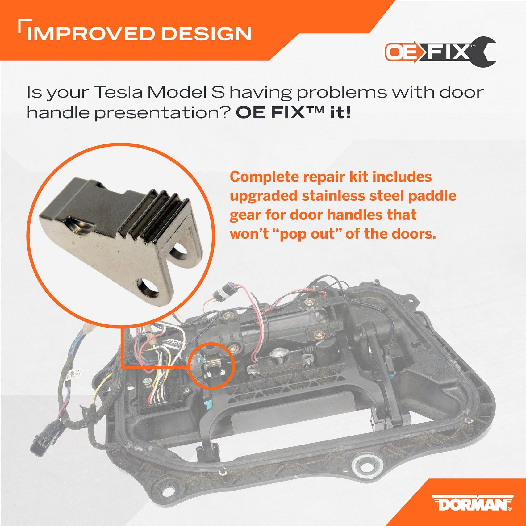 2021, 2020, 2019, 2018, 2017, 2016, 2015, 2014, 2013, 2012 Tesla S Exterior Door Handle Repair Kit