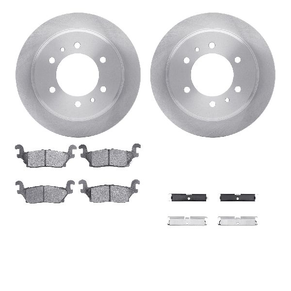 2009-2010 Hummer H3T Disc Brake Kit - Rear (Dynamic Friction)