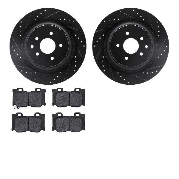2014-2015 INFINITI Q60 Disc Brake Kit - Rear (Dynamic Friction)