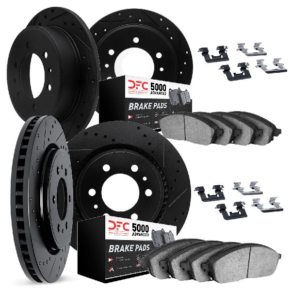 2009-2010 Hummer H3T Disc Brake Kit - Front and Rear (Dynamic Friction)