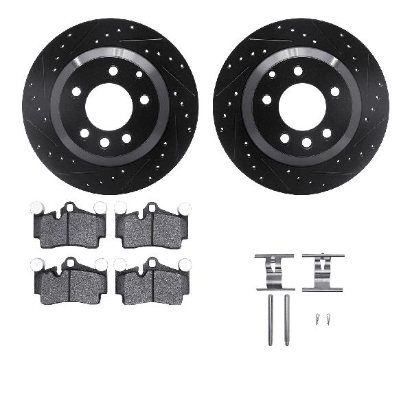 2004-2010 Volkswagen Touareg Disc Brake Kit - Rear (Dynamic Friction)