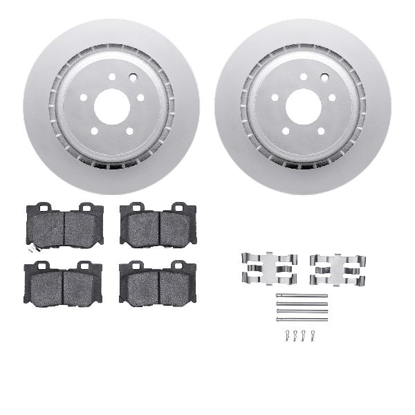 2014-2015 INFINITI Q60 Disc Brake Kit - Rear (Dynamic Friction)