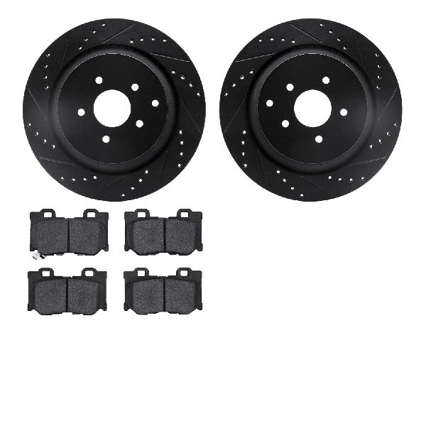 2014-2020 INFINITI Q50 Disc Brake Kit - Rear (Dynamic Friction)