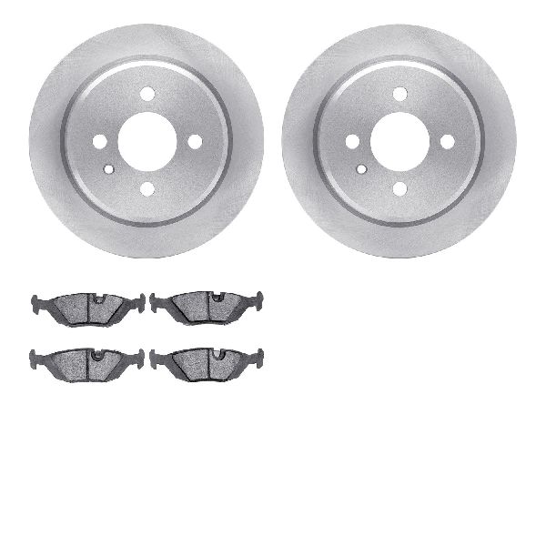 1986-1988 BMW 325 Disc Brake Kit - Rear (Dynamic Friction)