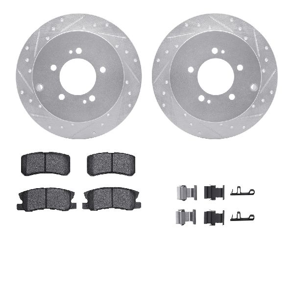 2007-2013 Mitsubishi Outlander Disc Brake Kit - Rear (Dynamic Friction)