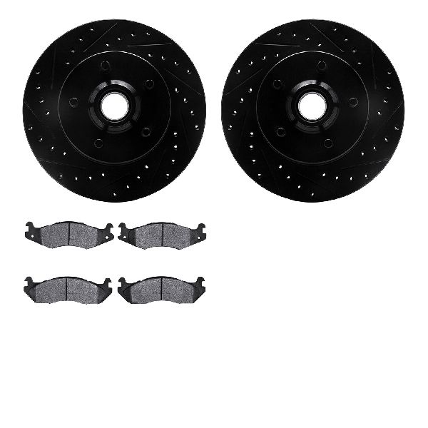 1986-1992 Jeep Cherokee Disc Brake Kit - Front (Dynamic Friction)
