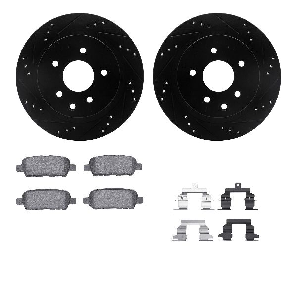 2008-2013 Nissan Rogue Disc Brake Kit - Rear (Dynamic Friction)