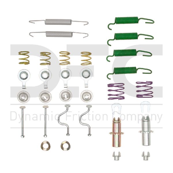 2001-2007 Toyota Sequoia Parking Brake Hardware Kit - Rear (Dynamic Friction)
