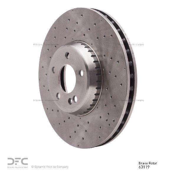 2015-2023 Mercedes-Benz C300 Disc Brake Rotor - Front (Dynamic Friction)