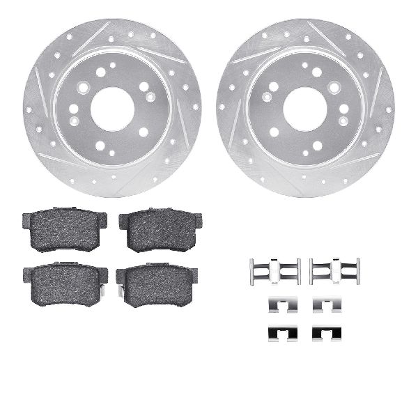 2003-2011 Honda Element Disc Brake Kit - Rear (Dynamic Friction)
