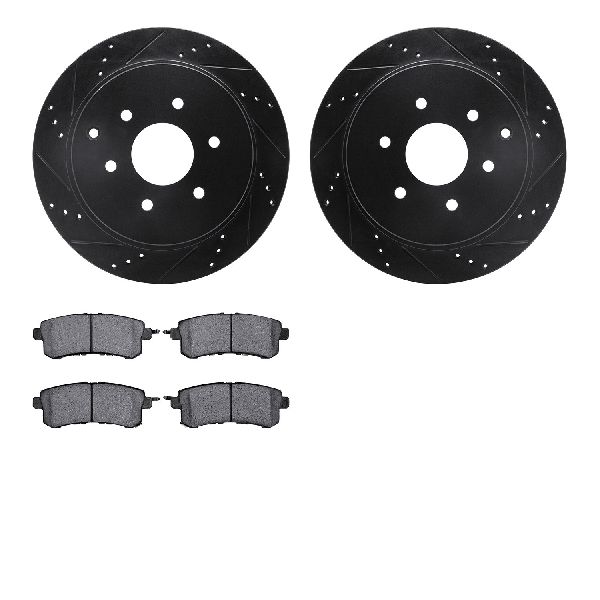 2014-2022 INFINITI QX80 Disc Brake Kit - Rear (Dynamic Friction)