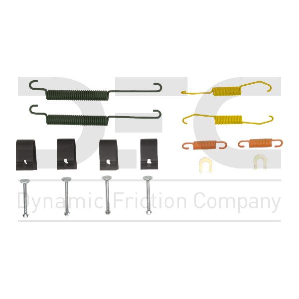 1988-2015 Honda Civic Drum Brake Hardware Kit - Rear (Dynamic Friction)